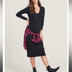 Hatch V-neck Charcoal maternity dress size 2 (medium)